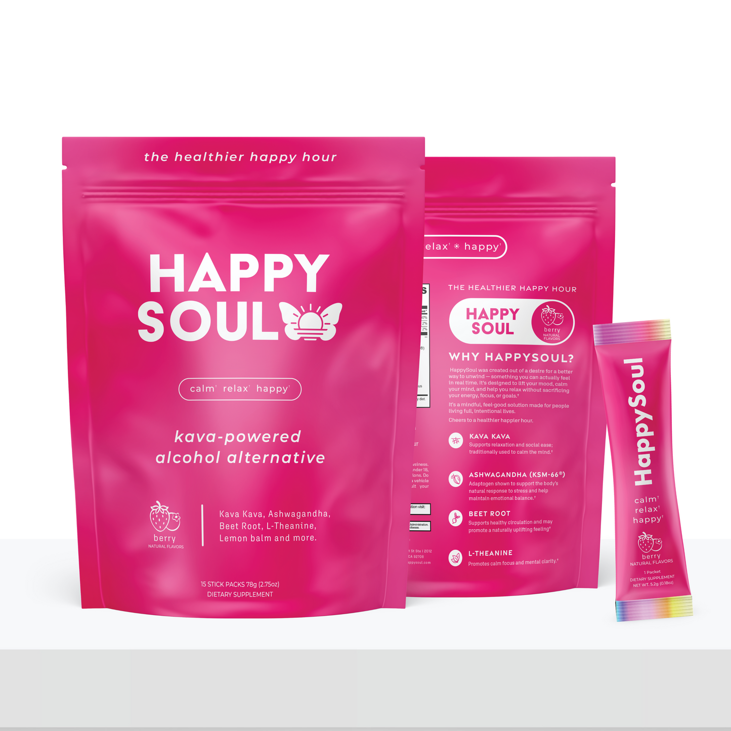 HappySoul – Kava-Powered Alcohol Alternative | Adaptogenic Drink Mix Powder